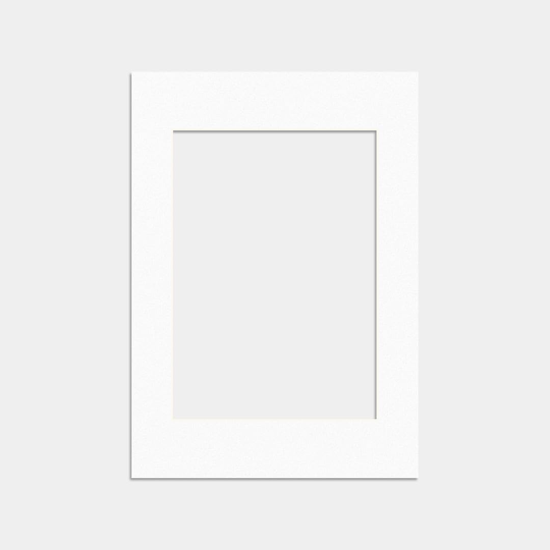 Alison Kingsgate White Picture Mounts for Aperture – Precision Cut Cardboard Photo Mounts – Ideal for Posters, Prints & Certificates (White, A1 (49.5X69.5CM)) — image 1