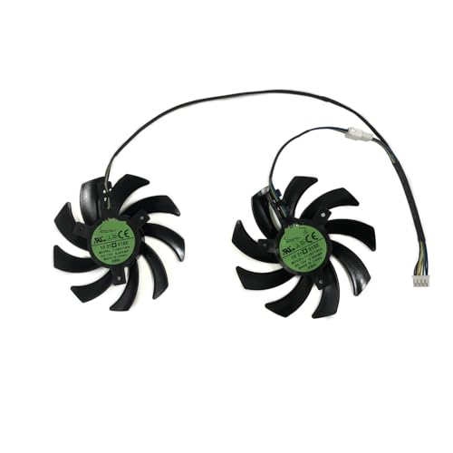 2 szt. T129215BU, chłodzenie GPU do 51RISC RX 5600 XT 6G D6 PowerColor RX5700 RX6700XT 12G, karty graficzne T129215SH(T129215SH)