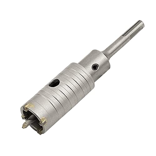 Meccion Sierra Corona Perforadora con Puntas de Carburo, Cortador de Orificios Huecos de Rendimiento para Ladrillo, Hormigón, Muro de Piedra de Cemento (40mm+110mm SDS Plus Adaptador)