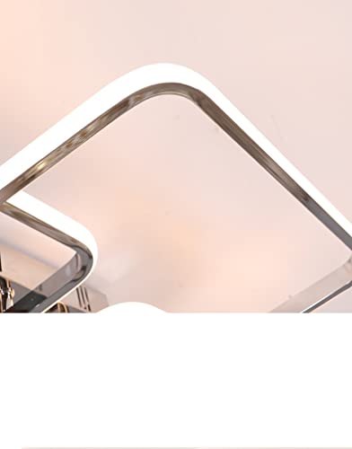 CHAVELA Modern Led Chandeleir Lighting Compatible with Living Room BedRoom Chrome Plating Kitchen Chandelier Indoor Hanging Lamps,Modern Vintage