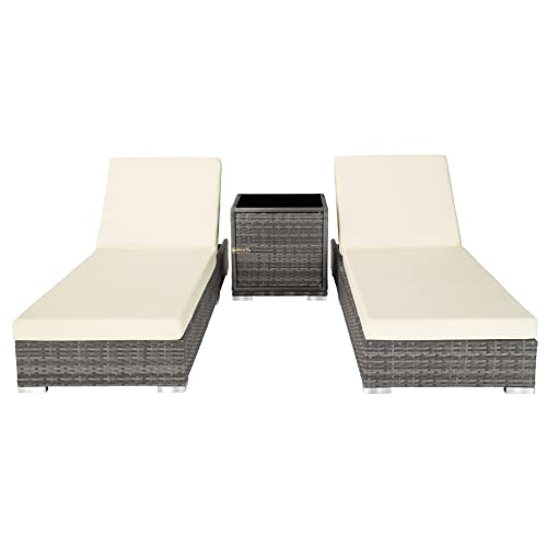 403088 Rattan Sun Lounger Set