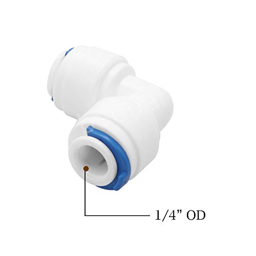 Beduan Water Push To Connect Quick Connect Fitting 1/4" Tube Od For Ro Water Reverse Osmosis System Water Tube Fitting (Ball Valve + T + L + I Combe, Pack Of 16) #TOP1