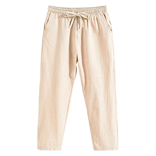 Pantalon coton et lin haut de gamme pour élégance masculine