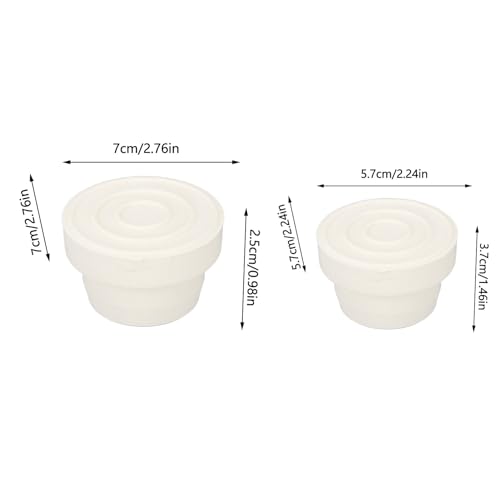 2 Piezas Tapones de Goma para Escalera de Piscina miniatura 4