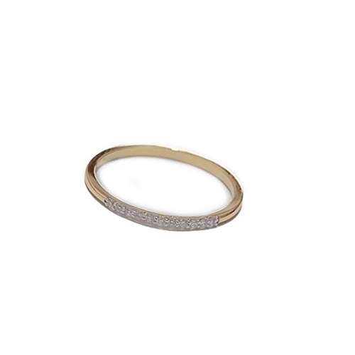 Bague avec diamant 18 carats pour femme en or pur certifié haute joaillerie