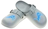 FOCO Open Back Buckle Clog – Comfortable Slip-On Sandals for NFL Fans, Detroit Lions, Medium