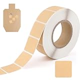1000Pcs 0.87 Inch Target Pasters,Self-Adhesive Target Sticker Tape Shooting Cardboard Paper Markers Label for Pistol Shooting Range Practice(Brown)