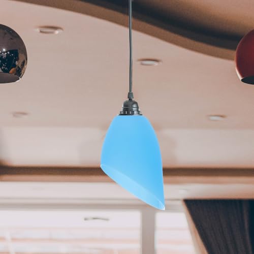 Image of UKCOCO 5 Pcs Plastic Horseshoe Lampshade Replacement 1.97 Inch Diameter Small Colored Lamp Covers for Floor and Pendant Lamps Diy Home Decoration