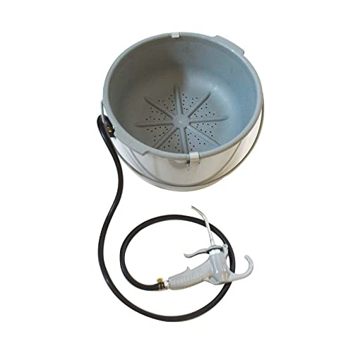 INTBUYING Portable Handheld Oiler Bucket Threading Pipe Machine Threading Machine Lubricator Oil Gun Drum Set Tool Barrel Pipe Threader Pipe Threading Oiler Hand Held Oiler Bucket Tool