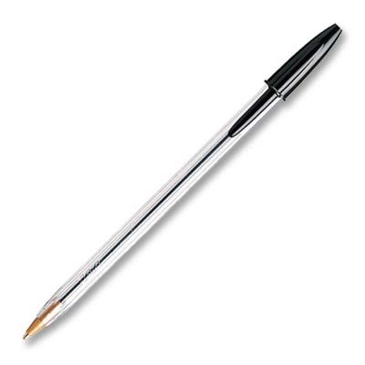 Image of BIC Cristal Stic Ball Pen - Pack of 12, Black