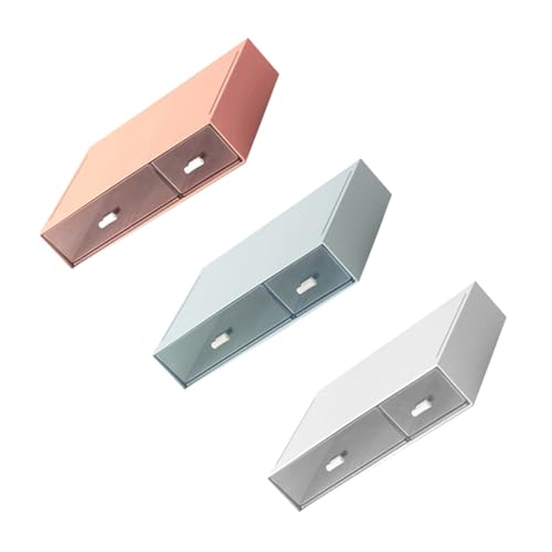 Boîte de rangement plastique blanc à compartiments pour maquillage et bureau - 7