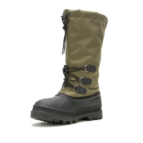Kamik M Canuck Grün - wasserdichte robuste Herren Outdoor Winterstiefel, Größe EU 46 - Farbe Dark Olive