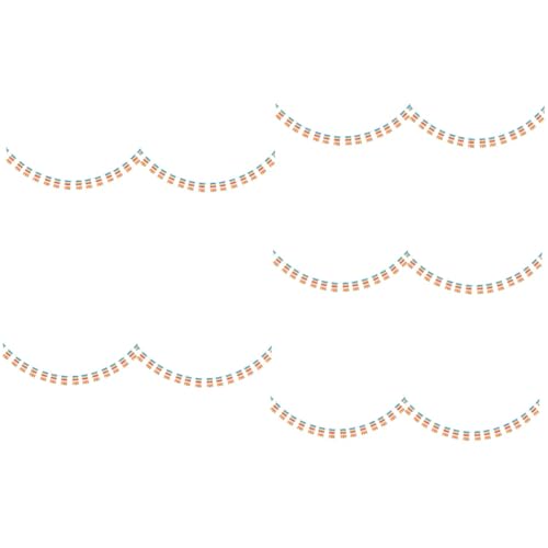 OKUMEYR 10pezzi Buddhist Five Color Prayer Flag Banner for Temple Decoration Polyester Hanging Decor for