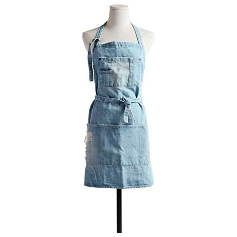 CACHIL Denim Bib Apron Cover