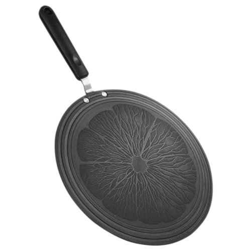 Cabilock Induction Diffuser Plate Aluminium Induction Adapter Diffuser Converter 9 Inch Induction Cooker Heat Conduction Plate with Handle for Electric Gas Stove Glass Induction Cooktop