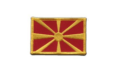 Flaggenfritze Aufnäher Patch Flagge Mazedonien - 8 x 6 cm