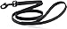Dogline Biothane Waterproof 6ft Dog Leash Strong Coated Nylon Webbing with Black Hardware Odor-Proof Easy to Clean High Performance for Small or Large Dogs Made in USA 6ft Lead, Black