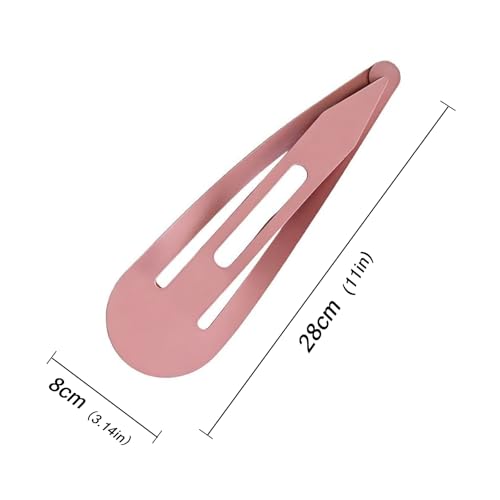 Pinza grande para cabello mujer color rosa miniatura 2