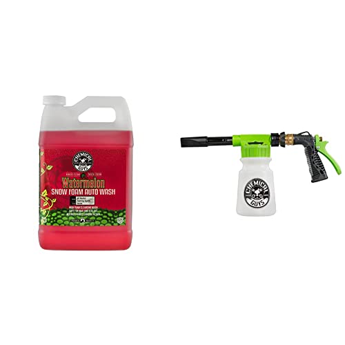 Chemical Guys CWS208FBB Foam Blaster Bundle - Watermelon Snow Foam Car Wash Soap, 128 fl oz (1 Gallon) + ACC_326 Torq Foam Blaster 6 Foam Wash Gun, Works With Garden Hose, (2 Items) - image 1