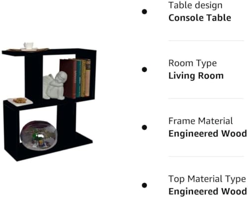 Image of Engineered Wood Zl Side Table, End Table (BLACK1)