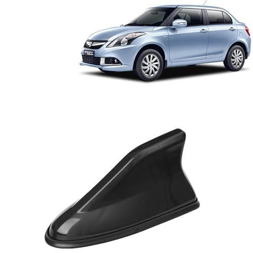 Image of Universal Shark Fin Antenna for Car - Car Signal Aerial - Stylish Roof Antenna for All Cars Models (Black)