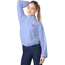 CERTO NHL Quarter Zip Cropped Pullover, Long Sleeve Sweatshirt