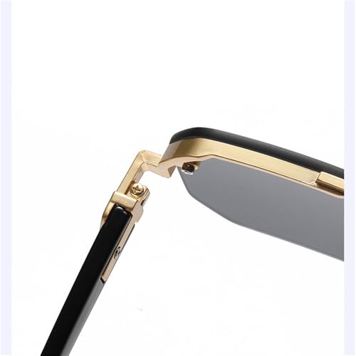 Semi Rimless Sunglasses Lady's Square Gradient Suneyeglass Outdoors Casual Vacation UV4004