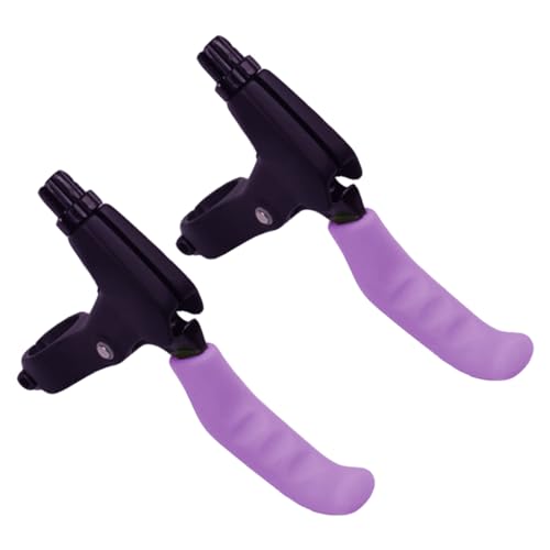 Bicycle Brake Handle Cover Brake Grip Lever Protection Anti Slip Waterproof Silicone Bicycle Accessory for Mountain Bike (Purple) Brake Lever Protection Silicone Brake Handle Cover Brake Grip Cover