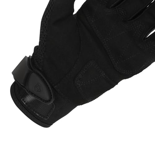 Image of Royal Enfield Street Ace Riding Gloves | Air Mesh- optimum ventilation | Microsuede patch for grip | Poly Stretch fabric | Protection- TPR Knuckle protectors | DARK BLACK L