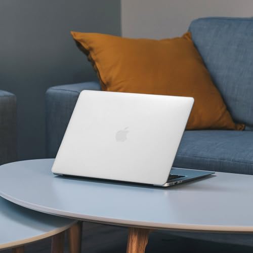 Image of DailyObjects Frosted Clear Hardshell Protective Case for MacBook Air 15 /15.3 inch|Release M4 A3241 M3 A3114 M2 A2941|Sleek Design Light Weight|Impact Resistant|Ventilated Bottom