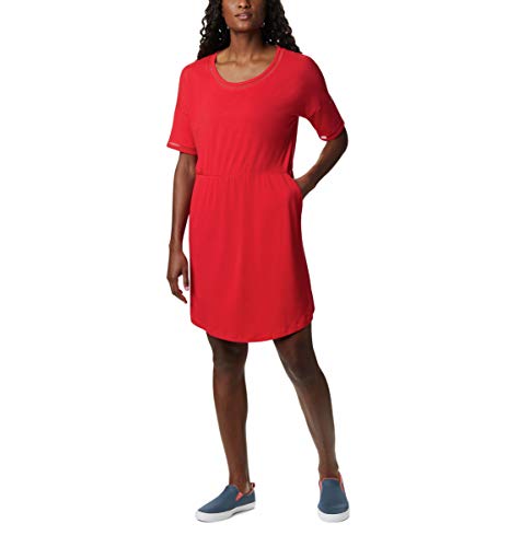 Columbia Women s Slack Water Knit Dress, Red Lily, Medium