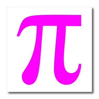 Amazon.com: 3dRose ht_108360_3 Pi Symbol, Pink-Iron On Heat