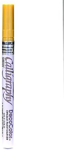 Marvy Uchida Calligraphy Paint Markers metallic gold [PACK OF 6 ]