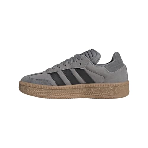 adidas Unisex-Child Wonwhi/Cblack Samba XLG J Grey threeCore Black/GUM4 4.5 US