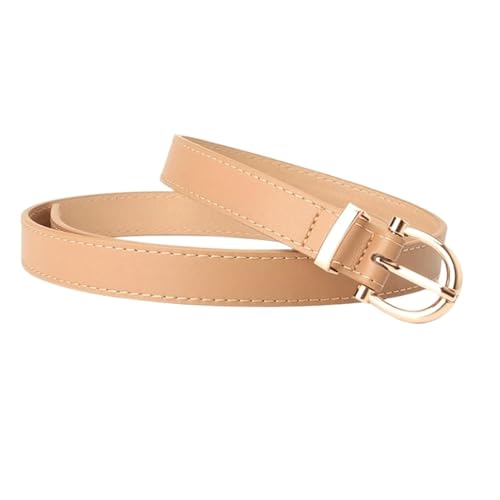Belts for women, Waist Belt Women's Waist Belts Adjustable Leather Belts Versatile Suit Pants with A Slim Waistband Suit Dress(Camel)