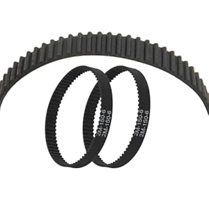 Jodriva 2 Stück Staubsauger Zahnriemen 2M-150-6