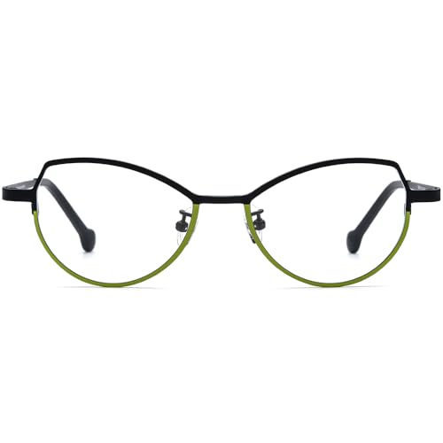 Image of FONEX Colorful Pure Titanium Glasses Frame Women Retro Round Eyeglasses