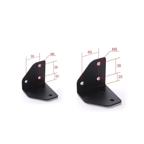 Plaques de connexion externes à angle droit 4040 M8 pour CNC et 3D - 2
