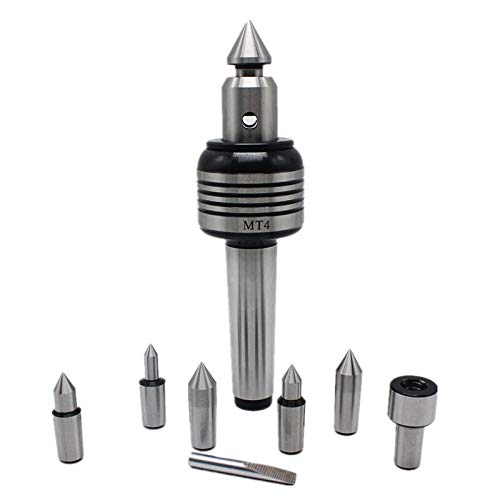 Pointe rotative interchangeable MT2 à forte capacité de charge pour tour et centrage