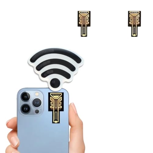 Lilly & Sacha 2PCS Signal Enhancement Sticker Portable Signal Amplifier Amplifier Antenna Booster Sticker