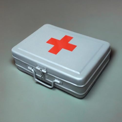 Image of JAYCO Aluminum First Aid Box /Trunk (Empty) - 14 inch Large Size, 35 cm x 27 cm x 10 cm, Silver