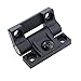Guifeng 4PCS 43x36mm Black Plastic Adjustable Damping Torque Hinges Adjustable Position Control Hinge Door Hinge for Cabinet Door Electrical Cabinet Jewellery Box Tool Box