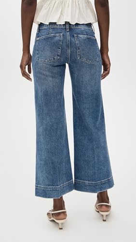 alice + olivia Women's Slay Clean Wide Leg Ankle Jeans3