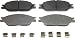 Wagner ThermoQuiet MX803 Semi-Metallic Disc Pad Set With Installation Hardware, Front