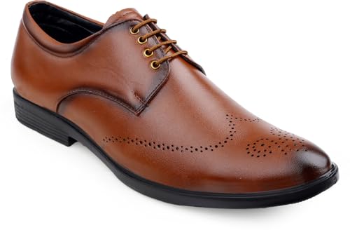 Image of Formal Brogue Lace Up Corporate Casuals for Men