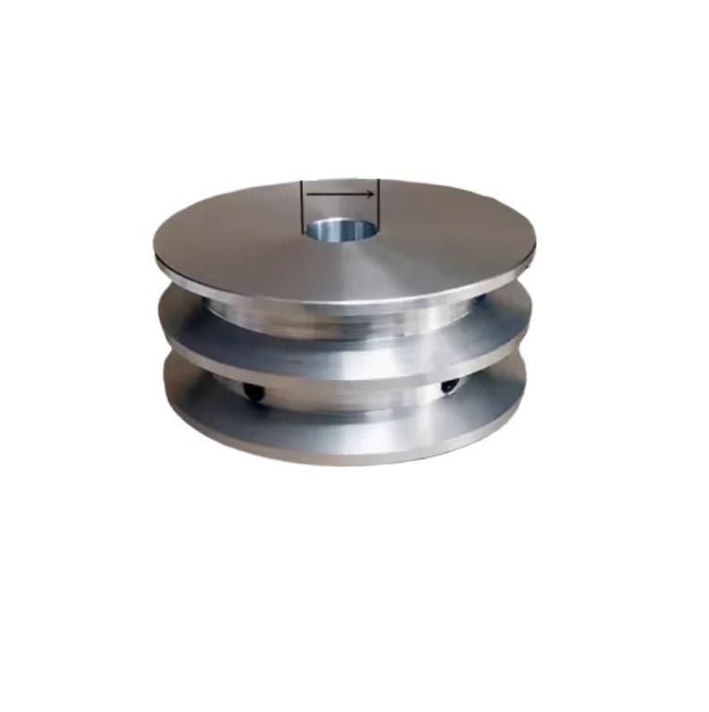 Polea de doble ranura de 80mm aleacion de aluminio con orificio de 24mm
