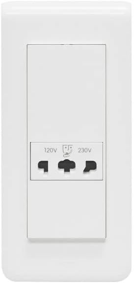 Legrand 077586 IP24 IK04 Mosaic Shaver Socket, 5 Modules, White