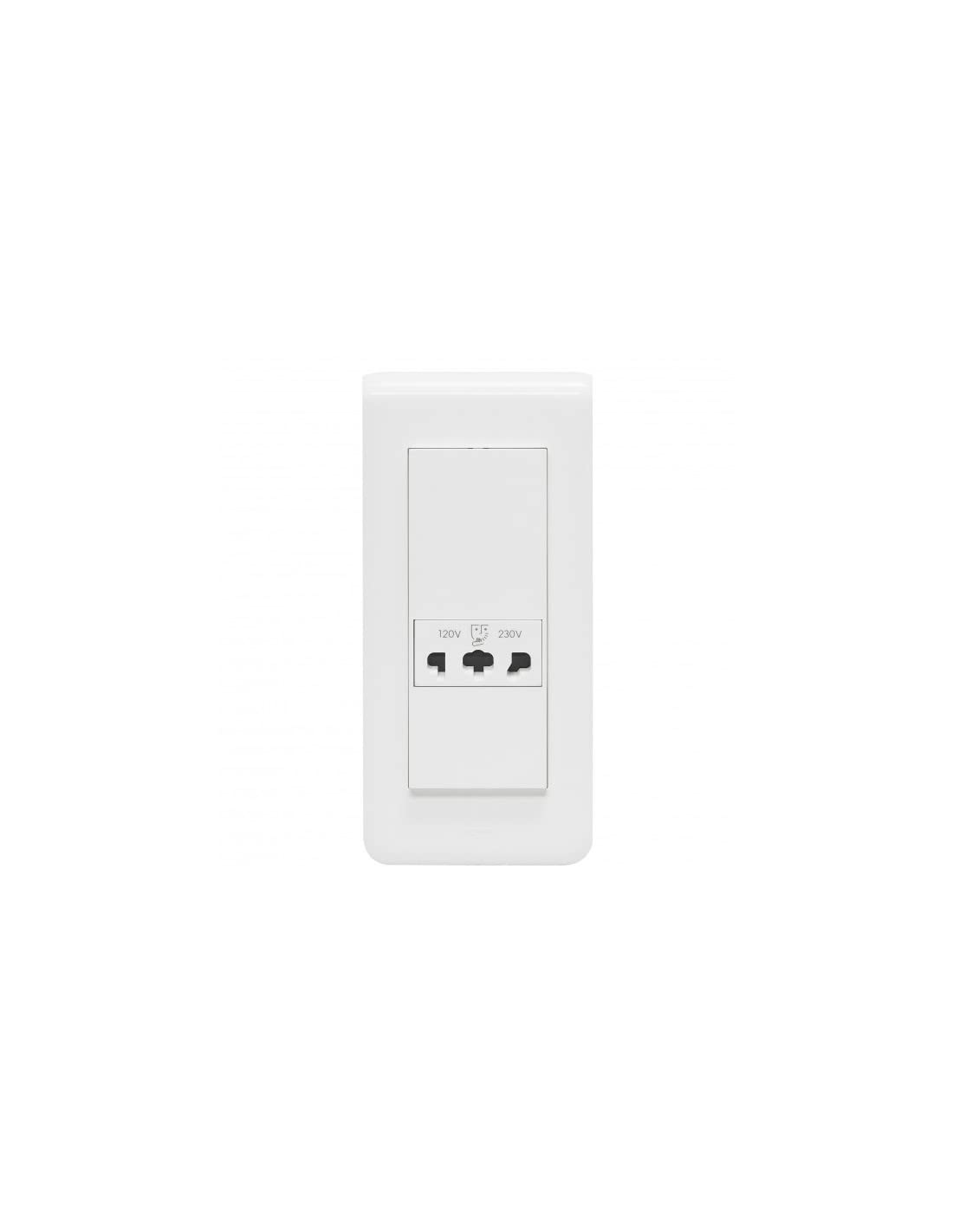 Legrand Mosaic 077586 Razor Socket Cover 5 Modules Vertical (German Import) White