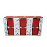4 oz. Red Mini Ramekin Stoneware Baking Cup Dishes Set of 6 for Crème Brulee, Souffle, Custard, Pudding, Desserts, & More, 3 Inches