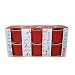 4 oz. Red Mini Ramekin Stoneware Baking Cup Dishes Set of 6 for Crème Brulee, Souffle, Custard, Pudding, Desserts, & More, 3 Inches